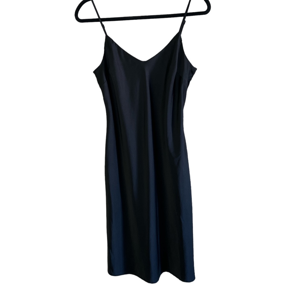 Sexy silky black dress
